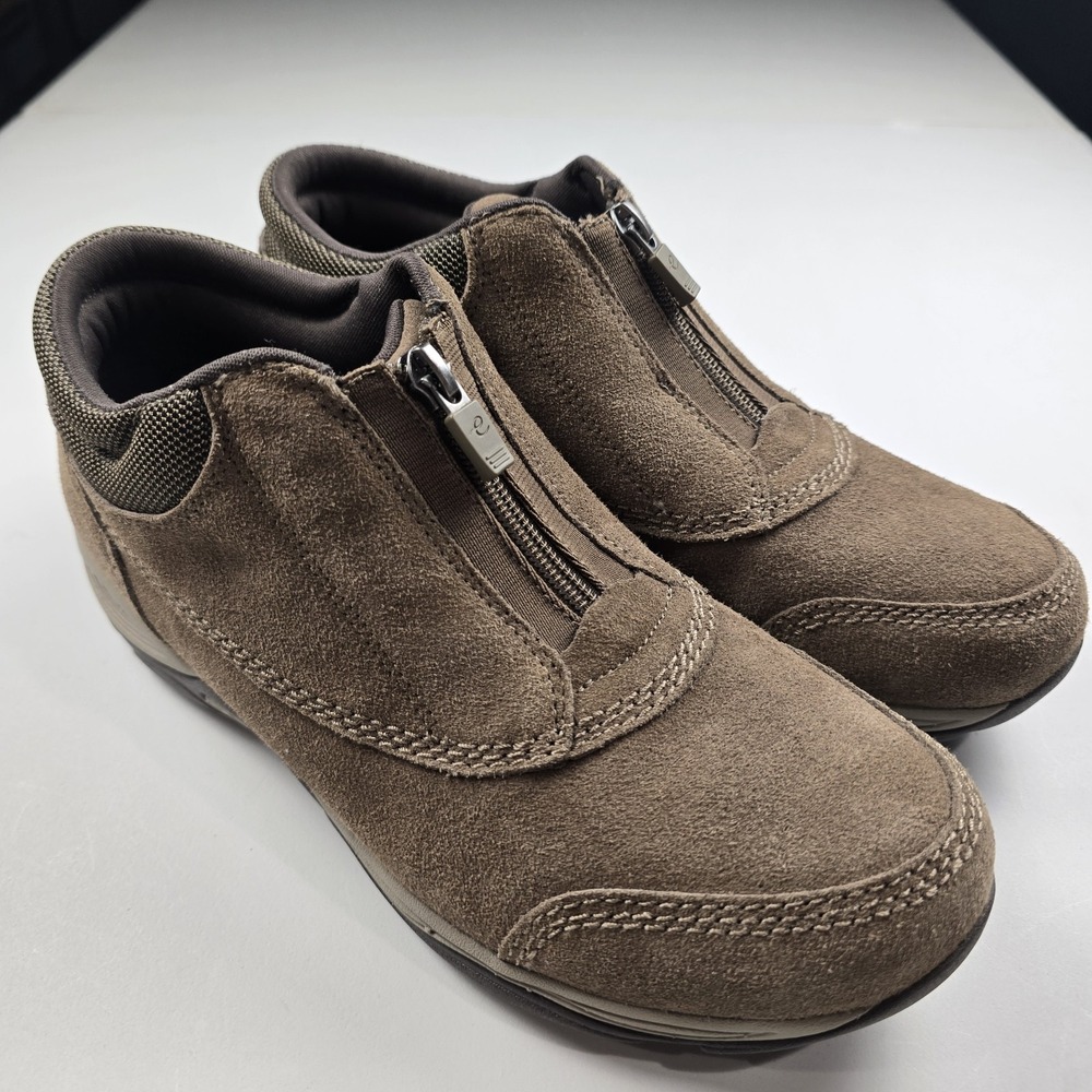 Easy Spirit Explorer 24 Suede Boots Womens Sz  10W Elaina Ankle Booties Shoes